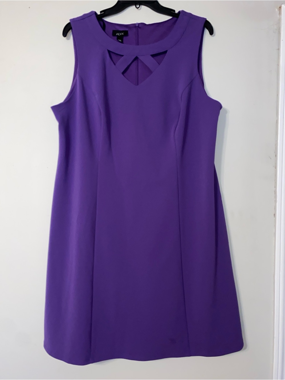 Alyx Purple Sleeveless Dress with Cutout Detail
